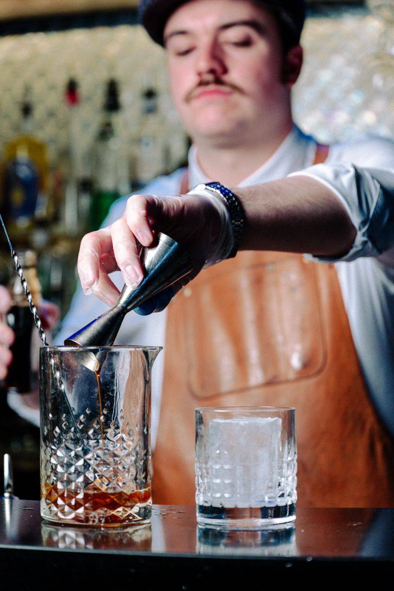 Cocktail crafting at Circa 1884