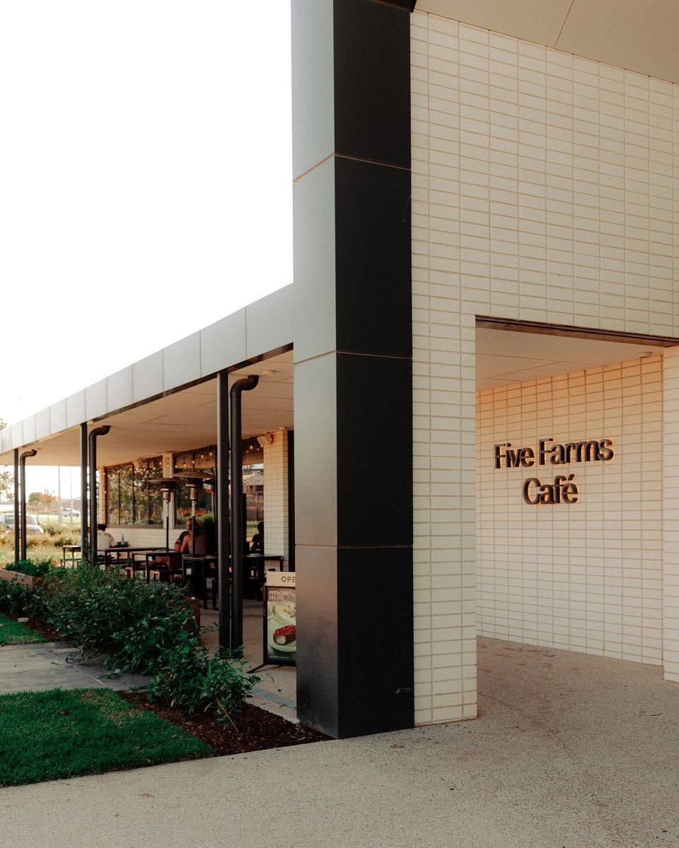 Café exterior at Five Farms